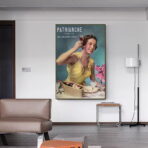 vintage woman advertising poster