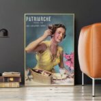 vintage woman advertising poster