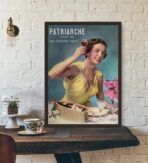 vintage woman advertising poster