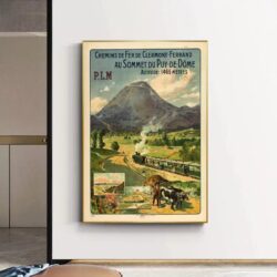 vintage puy de dome poster
