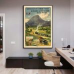 vintage puy de dome poster
