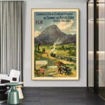 vintage puy de dome poster