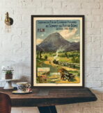 vintage puy de dome poster