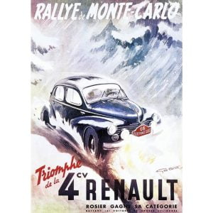 poster renault 4cv