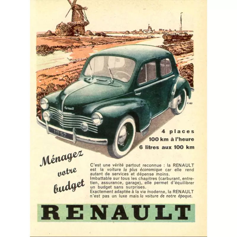 old renault poster old renault poster