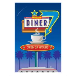 vintage restaurant poster
