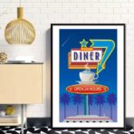 vintage restaurant poster