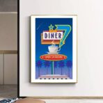 vintage restaurant poster