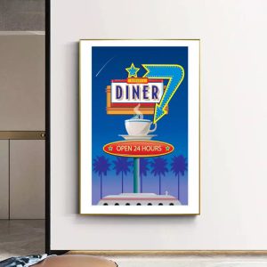 vintage restaurant poster