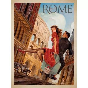 retro poster italy