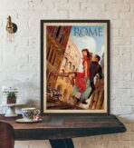retro poster italy