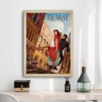 retro poster italy