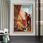 retro poster italy