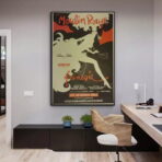 retro moulin rouge poster