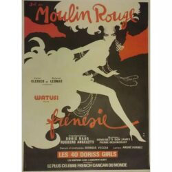 retro moulin rouge poster