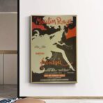 retro moulin rouge poster