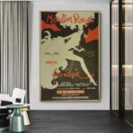 retro moulin rouge poster