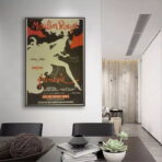 retro moulin rouge poster