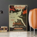 retro moulin rouge poster
