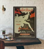 retro moulin rouge poster