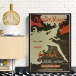 retro moulin rouge poster