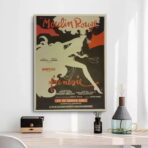 retro moulin rouge poster