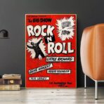 vintage rock n roll poster