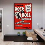 vintage rock n roll poster