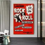 vintage rock n roll poster