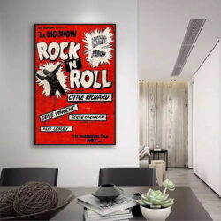 vintage rock n roll poster