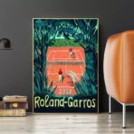 vintage roland garros poster 1