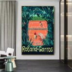 vintage roland garros poster 1