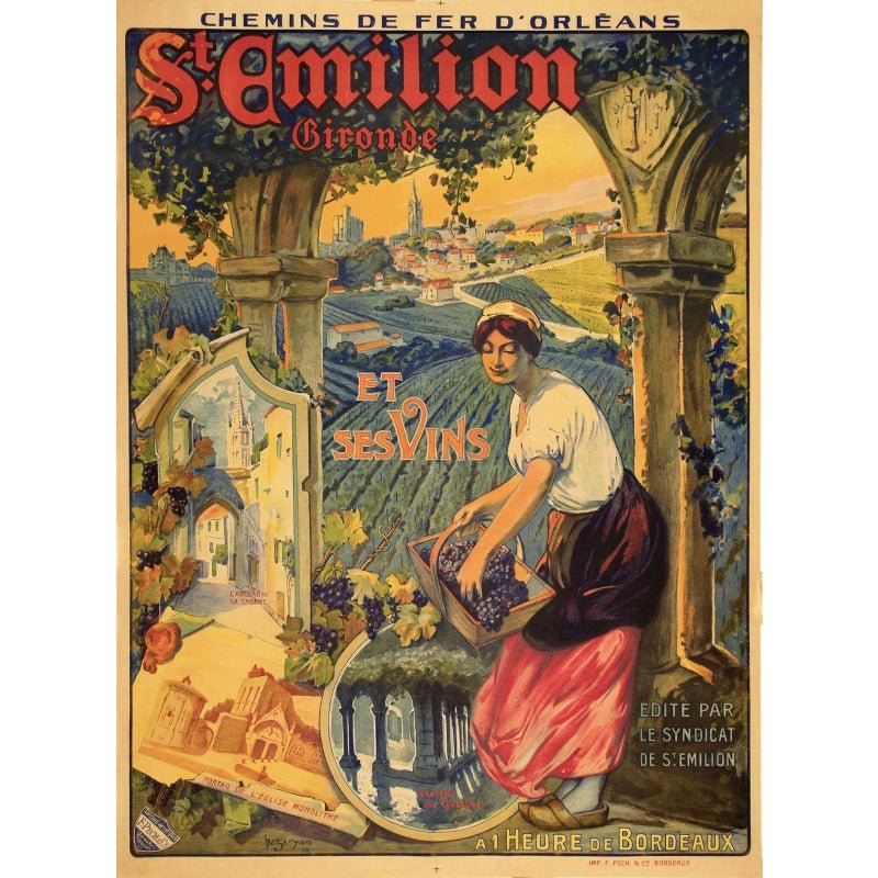 poster saint emilion poster saint emilion