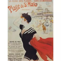 poster saint malo vintage