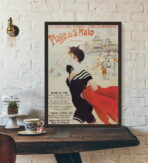 poster saint malo vintage