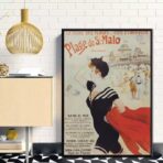 poster saint malo vintage