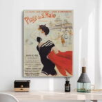 poster saint malo vintage