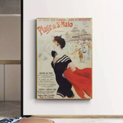 poster saint malo vintage