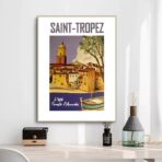 poster saint tropez vintage