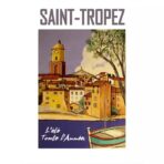 poster saint tropez vintage