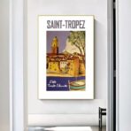 poster saint tropez vintage