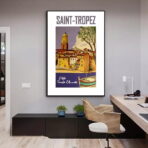 poster saint tropez vintage