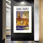 poster saint tropez vintage