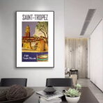 poster saint tropez vintage