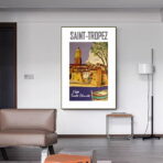 poster saint tropez vintage