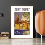 poster saint tropez vintage