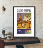 poster saint tropez vintage