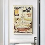 vintage bathroom poster