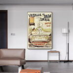 vintage bathroom poster