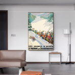 vintage poster br winter sports saint pierre de chartreuse